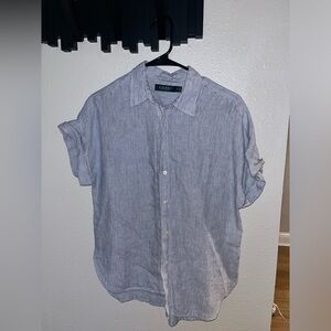 Ralph Lauren blue & white striped shirt - Size SP